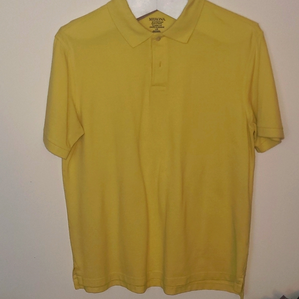 Classic Fit Polo by Merona, Size L, Yellow